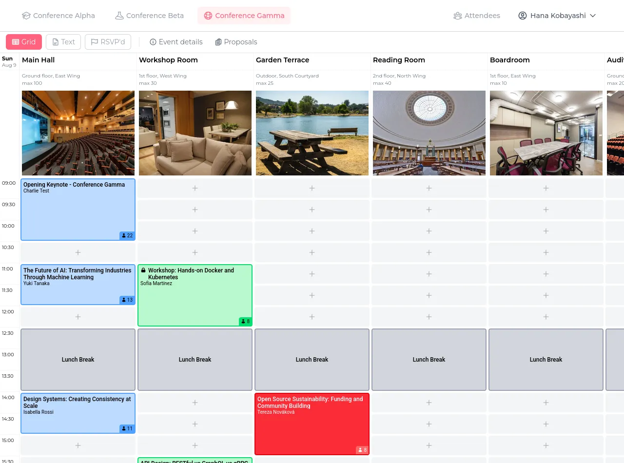 SchellingBoard scheduling grid